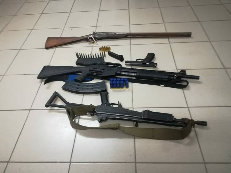 Police recover several firearms and ammunition