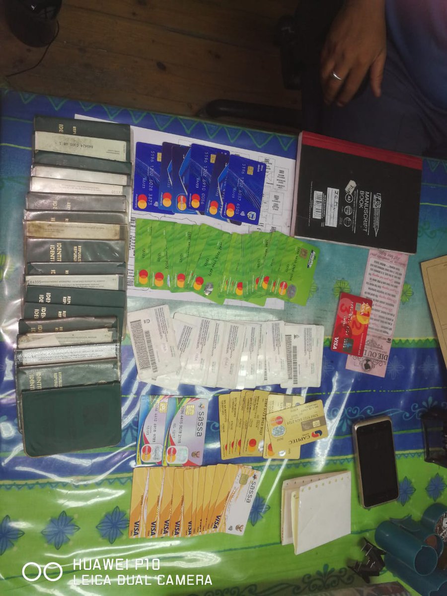 Two suspects arrested for possesion of fraudulant cards and documents