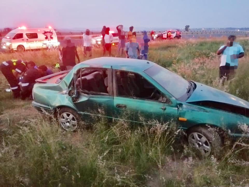 Vehicle occupant critically injured when ejected from vehicle in crash in Diepsloot