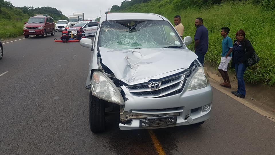 Pedestrian killed in crash on the R102 between the Verulam and Ottawa intersection