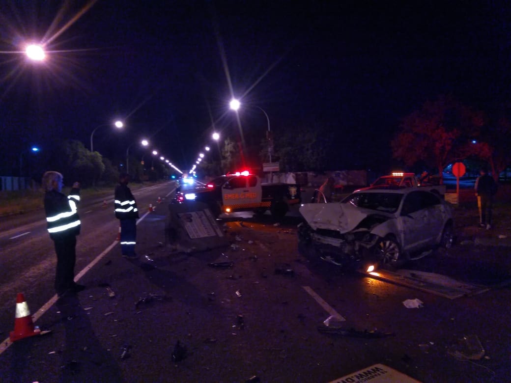Two injured in collision in Kimberley