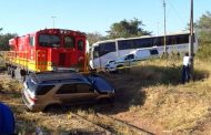 Fortunate escape from injury in road crash at level crossing in Limpopo