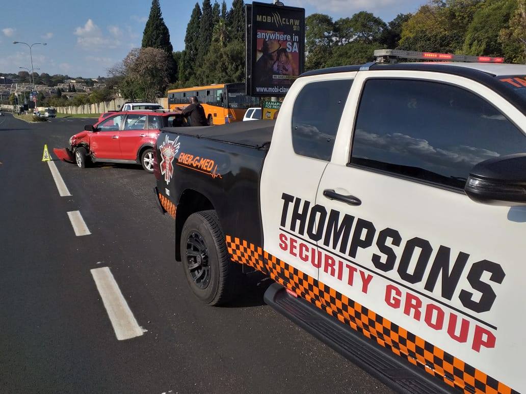 Two patients treated after collision at intersection in Sandton