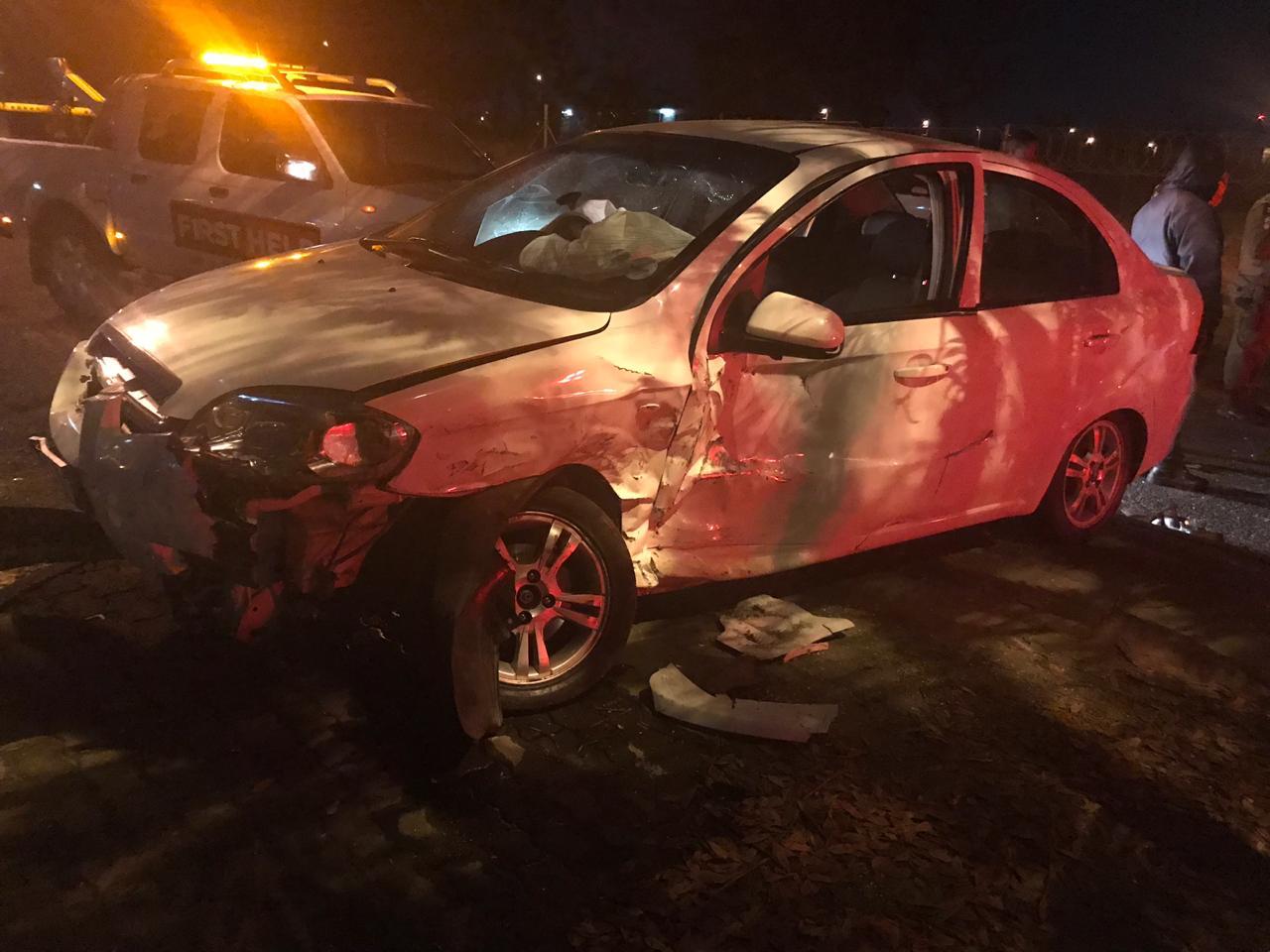 One injured in collision at intersection in Midrand