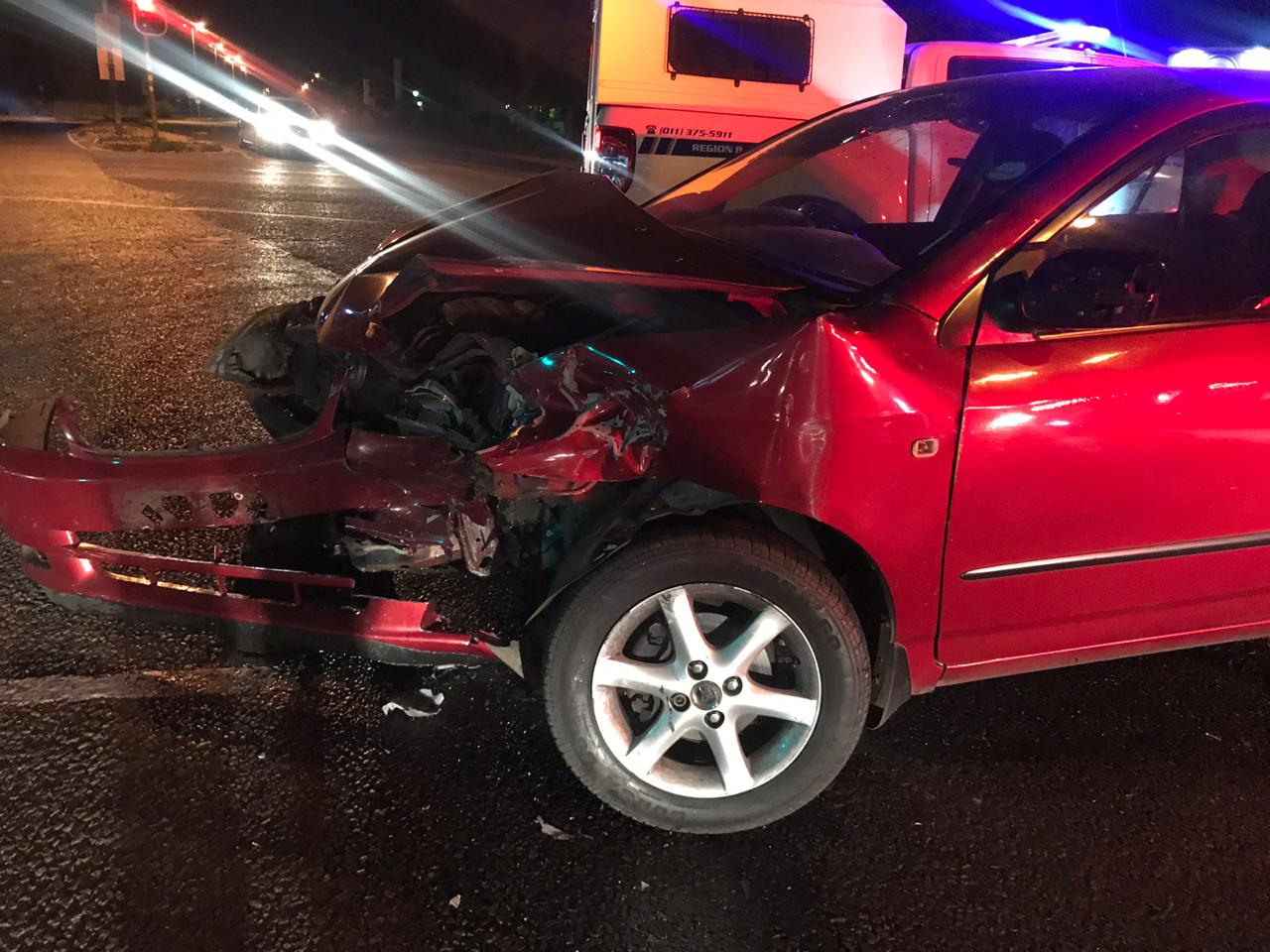 One injured in a collision at an intersection in Randburg
