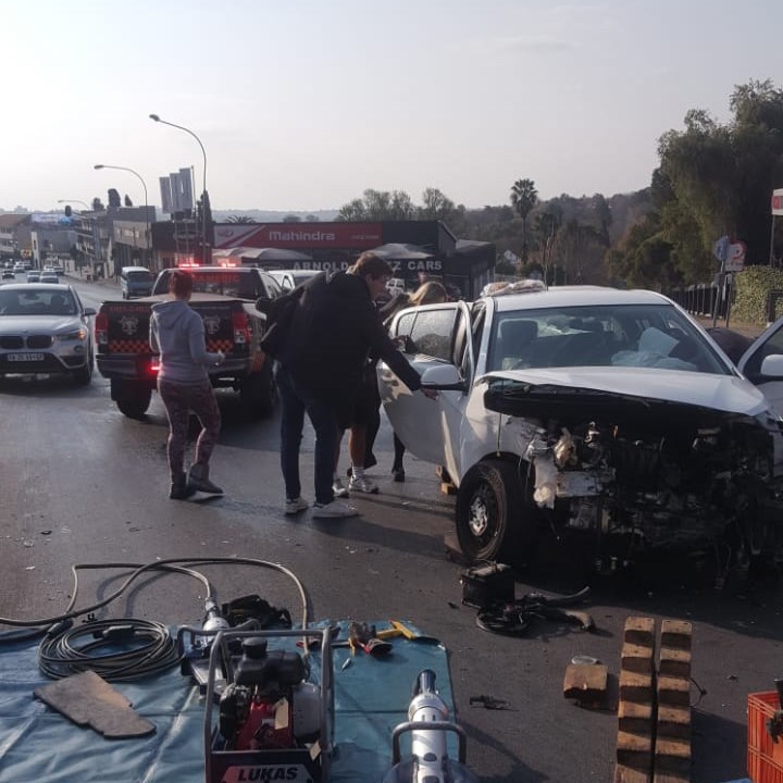 Two injured in collision in Craighall