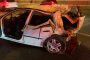 Fortunate escape from injury in crash in Northriding
