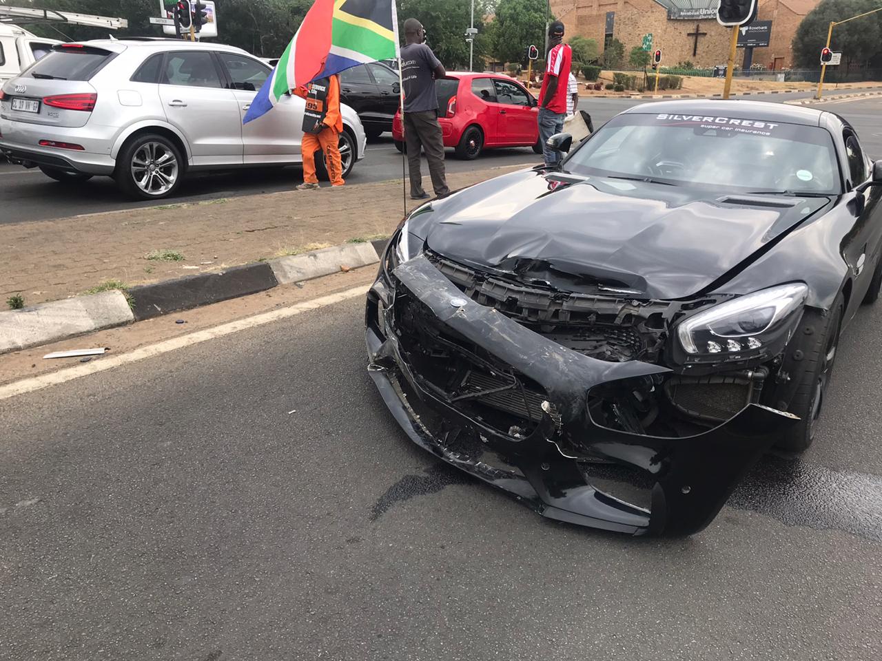 One injured in collision at intersection in Sandton
