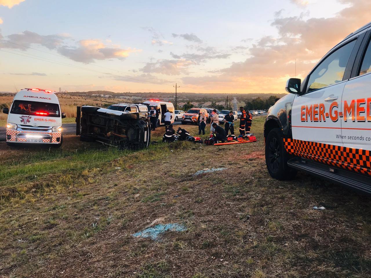 Four injured in collision in Kyalami