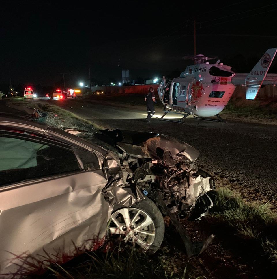 Road crash victim airlifted from scene of crash in Randjiesfontein