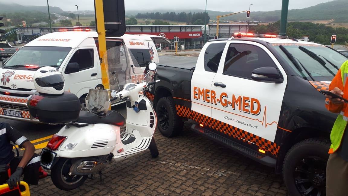 Motorcycle collision leaves one injured in Nelspruit
