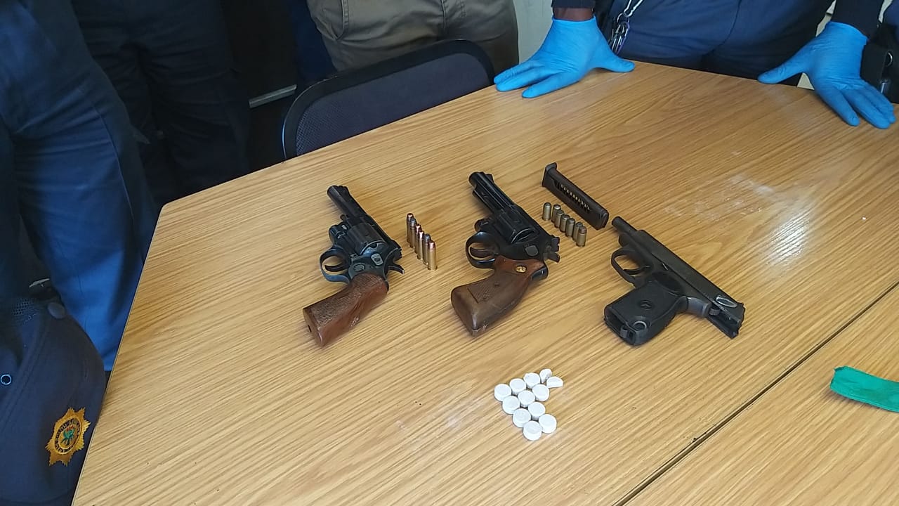 Ocean View SAPS members arrested a suspect with three unlicensed firearms