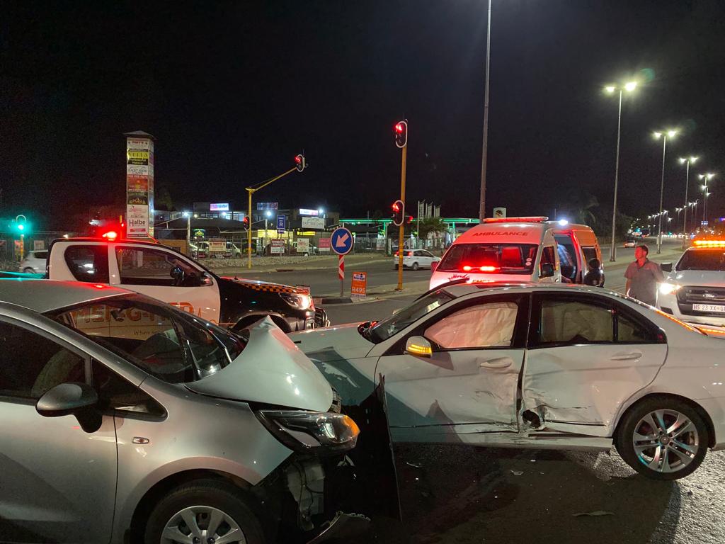 Two-vehicle collision in Pretoria