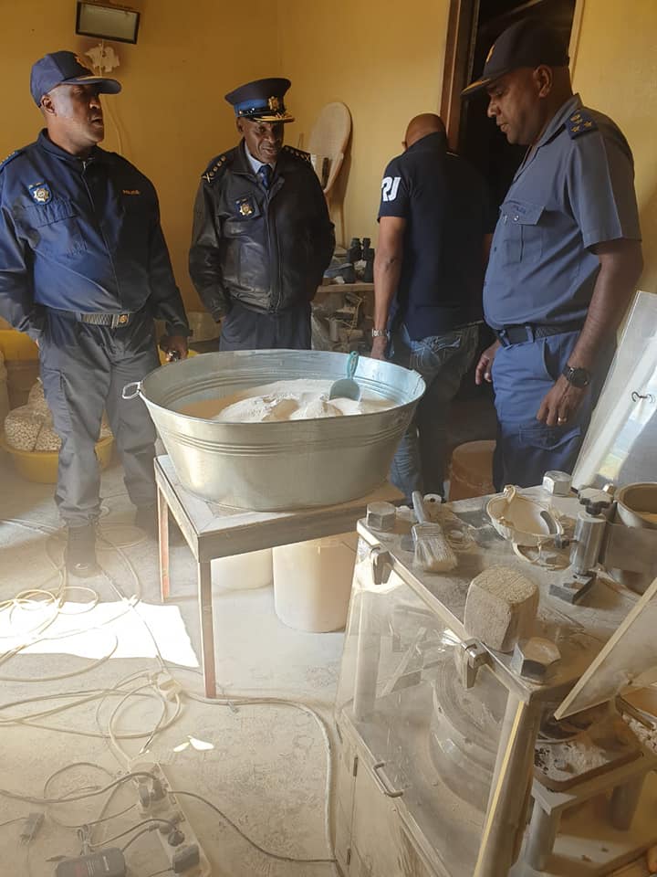 Two houses raided in Johannesburg South after major drug lab uncovered in the Free State today
