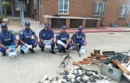 Gauteng police uncover arms cache consisting of more than 40 various high calibre firearms and over 2000 ammunition rounds in Vanderbijlpark