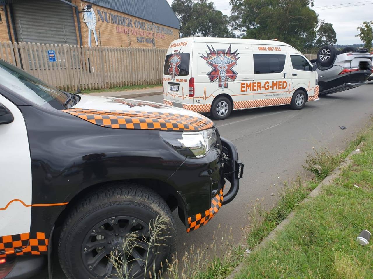 One person injured in vehicle rollover in Amalgam, Johannesburg