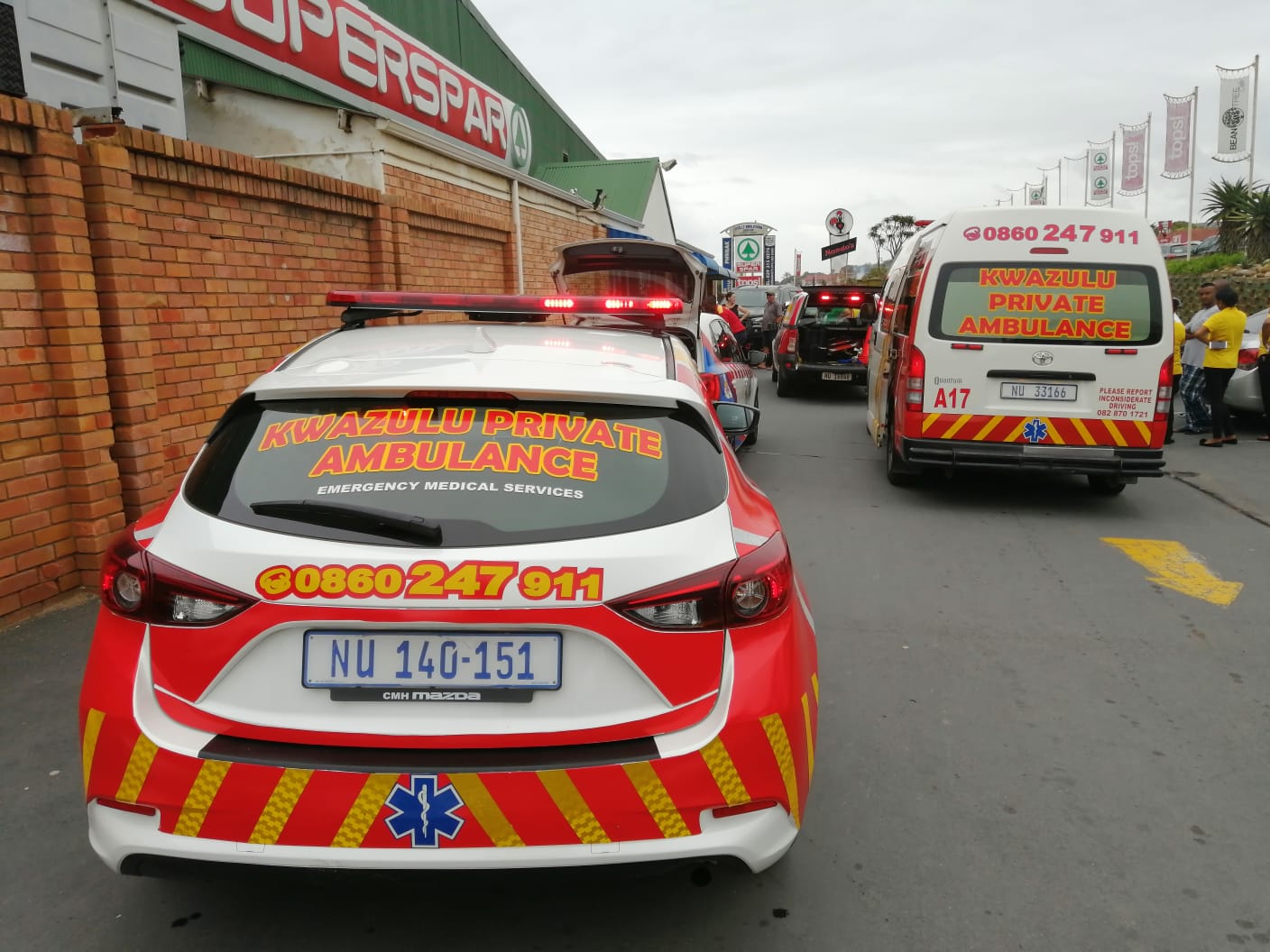 Person revived with CPR after collapsing outside Spar in Shelley Beach