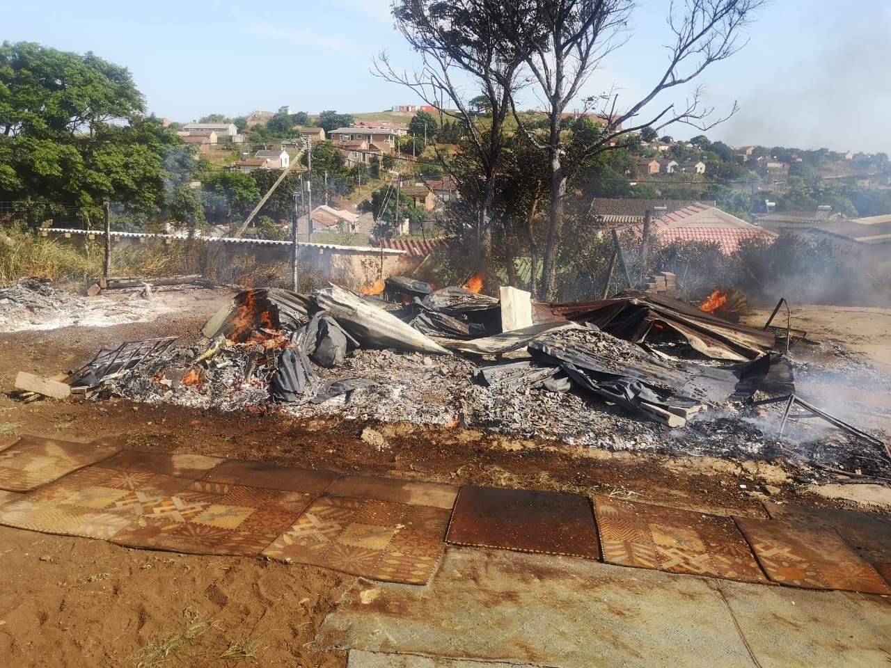 Classroom destroyed in a fire in Waterloo - KZN