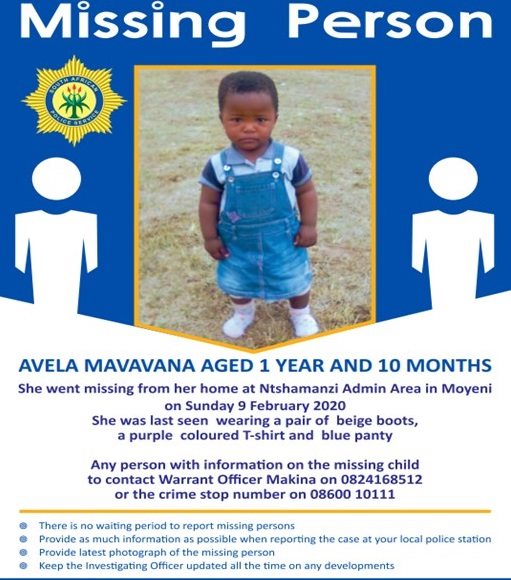 Search continues for missing toddler