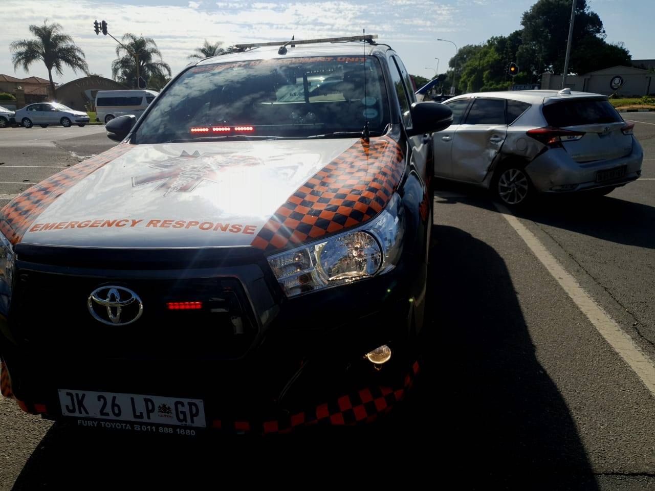 Collision at intersection in Radiokop
