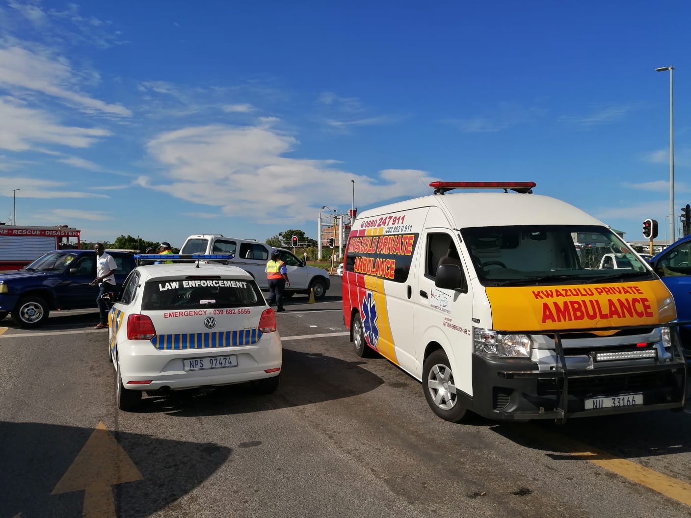 Four injured in collision at intersection in Port Shepstone