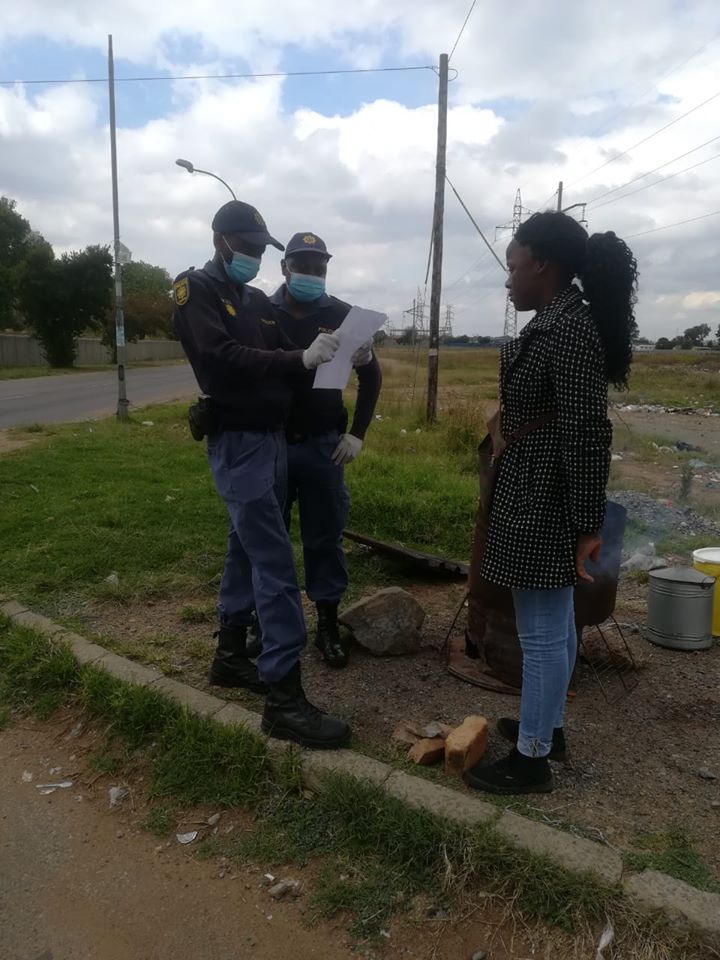 Kwa-Thema SAPS ensures safety during #21DaysLockdown