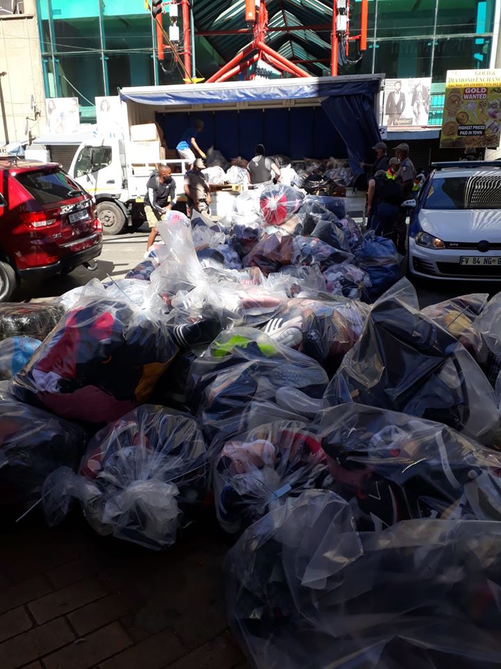 Suspects arrested and counterfeit goods worth more than R12 Million confiscated in Johannesburg