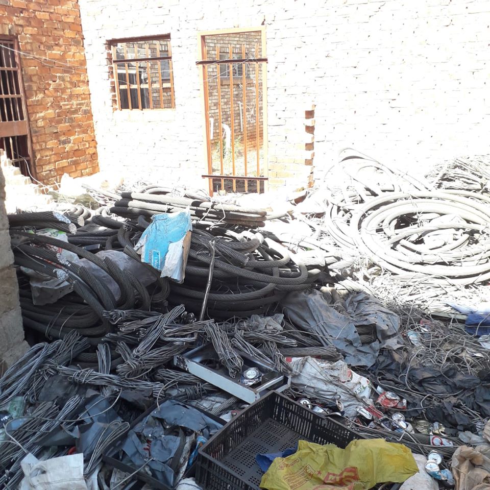 Suspects arrested for tampering with infrastructure and possession of suspected stolen aluminium cables worth millions