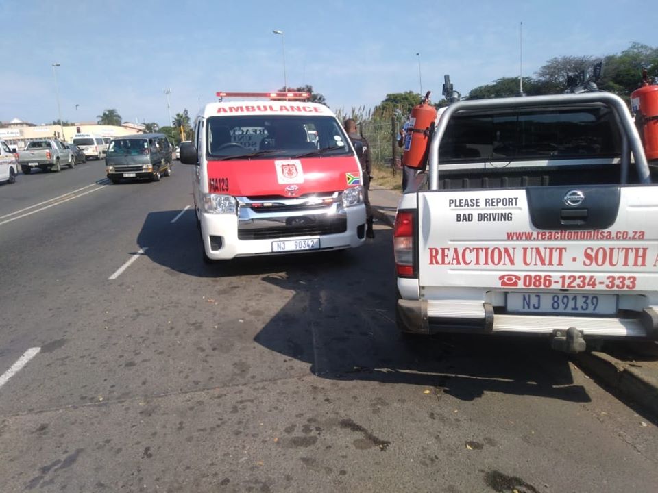 Pedestrian injured in road crash in Verulam