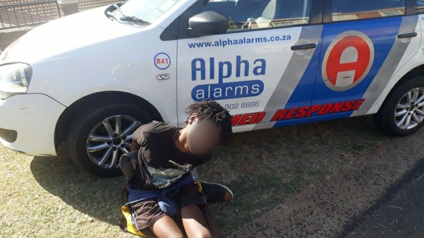 19-Year-old male arrested for theft by alpha alarms and SAPS members
