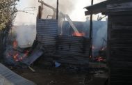 Wood and iron home destroyed in a fire in Waterloo - KZN