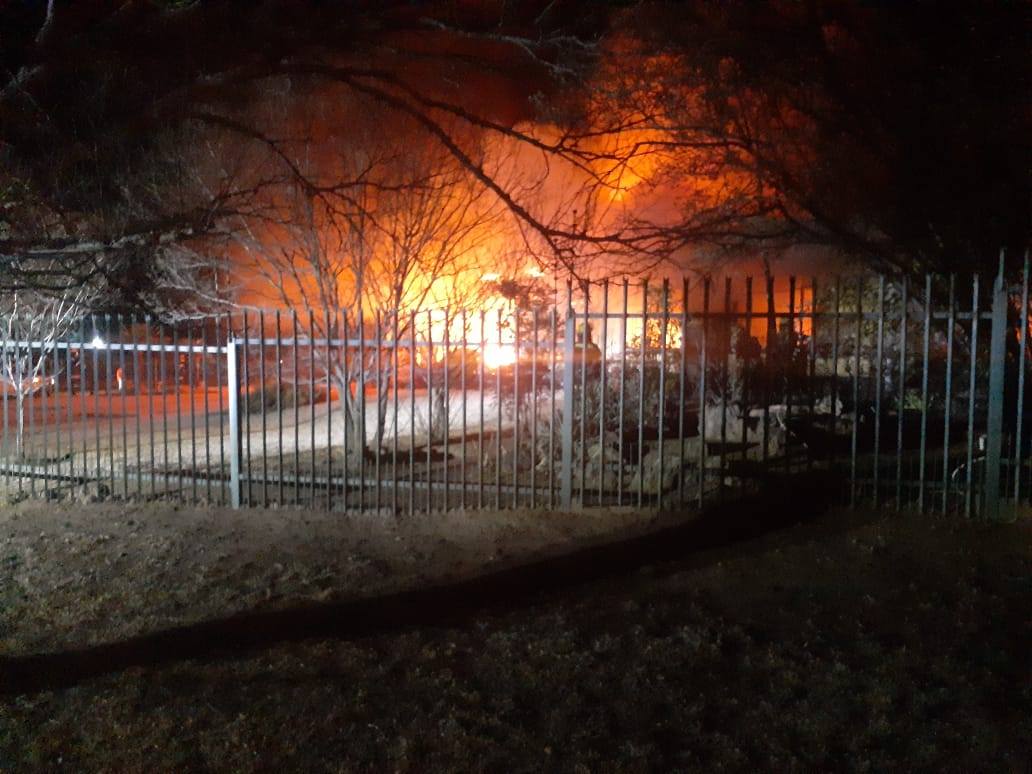 Fortunate escape from injury in house fire in Harrismith