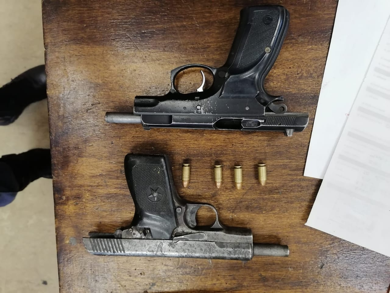 Two arrested in possession of illegal firearms