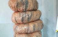 The police confiscate dagga found in a bus