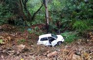 Single vehicle  rollover crash on Kloof Falls Road in Kloof.