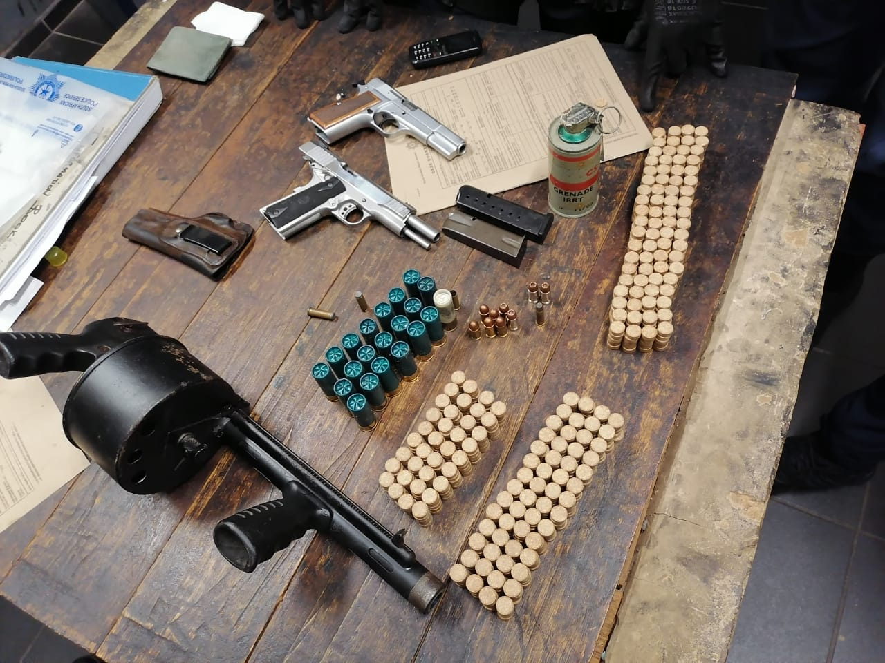 Wentworth man nabbed with firearms and explosive device