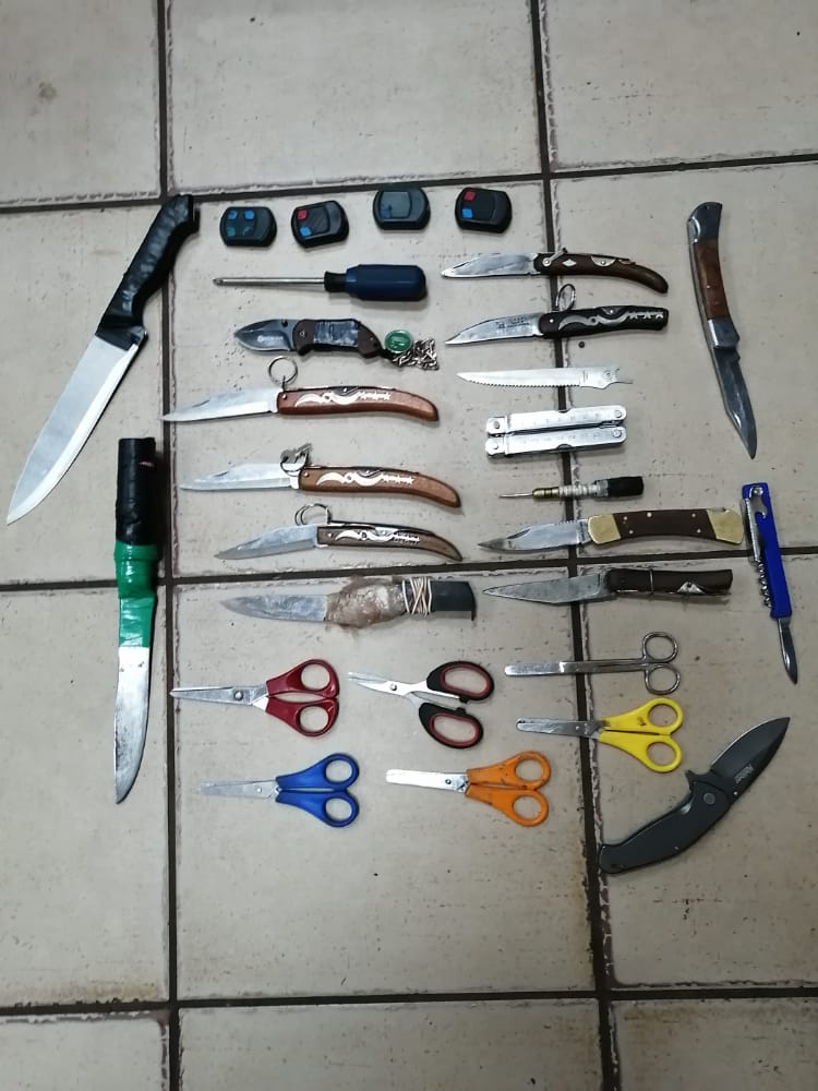 Kathu crime prevention members confiscate dangerous weapons during lockdown level 2