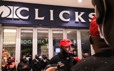 Five people arrested for malicious damage to property following a protest at Clicks in Alberton