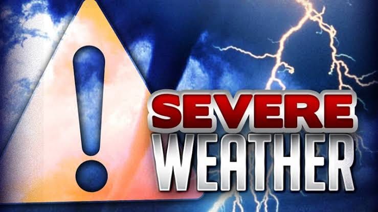 Severe weather alert issued by the SAWS