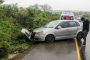 Third collision in the rain on wet roads , Harrismith