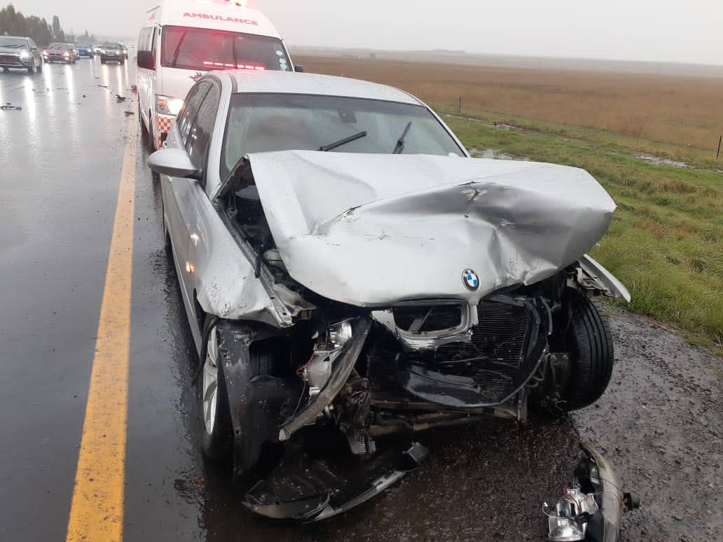 One injured in a rear-end crash on the N3 between Harrismith and Warden