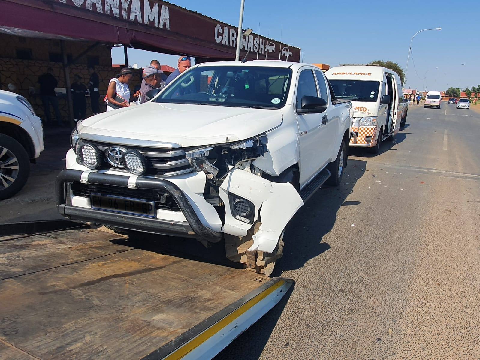 One person injured in a collision in Tsakane