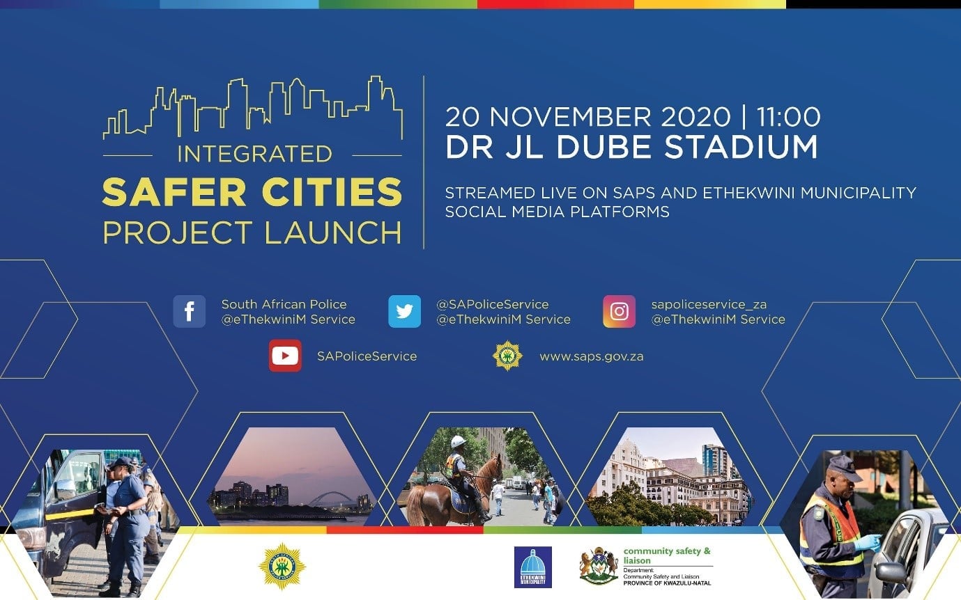 Integrated Safer Cities Project to be launched in Durban.