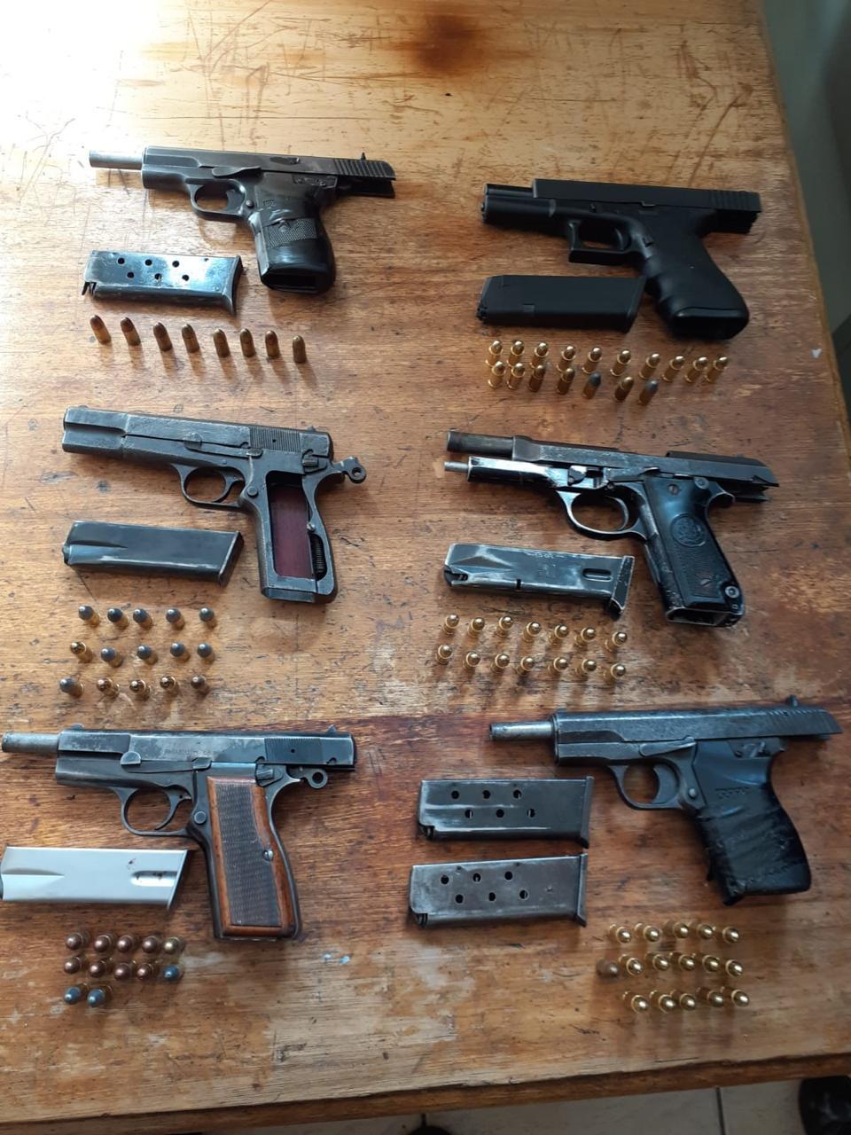 Eight suspects arrested, six firearms confiscated in Fish Hoek