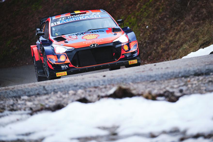 Hyundai scores first 2021 podium result in Rallye Monte-Carlo