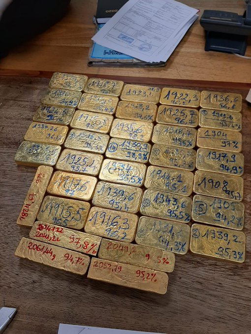 Gold bars worth a street value of R61 million seized at OR Tambo International Airport
