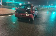 Fortunate escape from injury in a collision in Boksburg