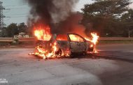 Vehicle gutted in a fire in Waterloo