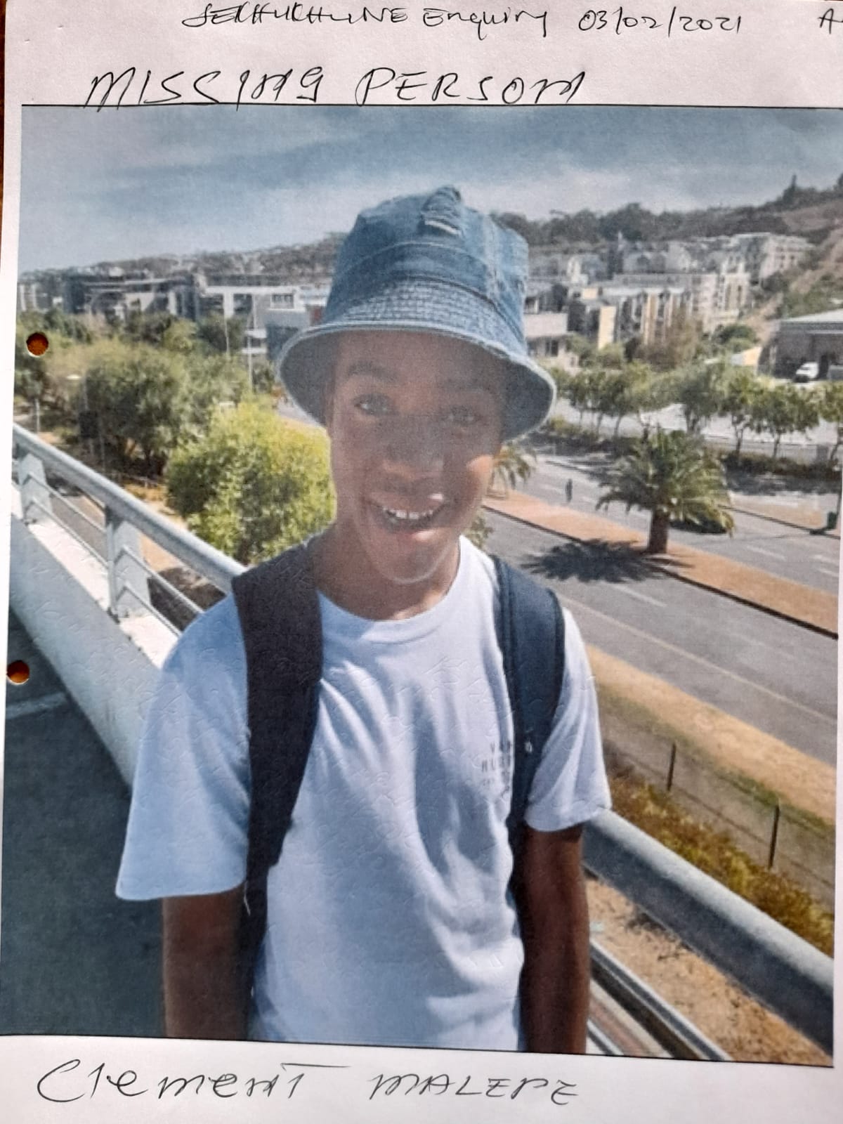 Police seek information to locate a missing young man