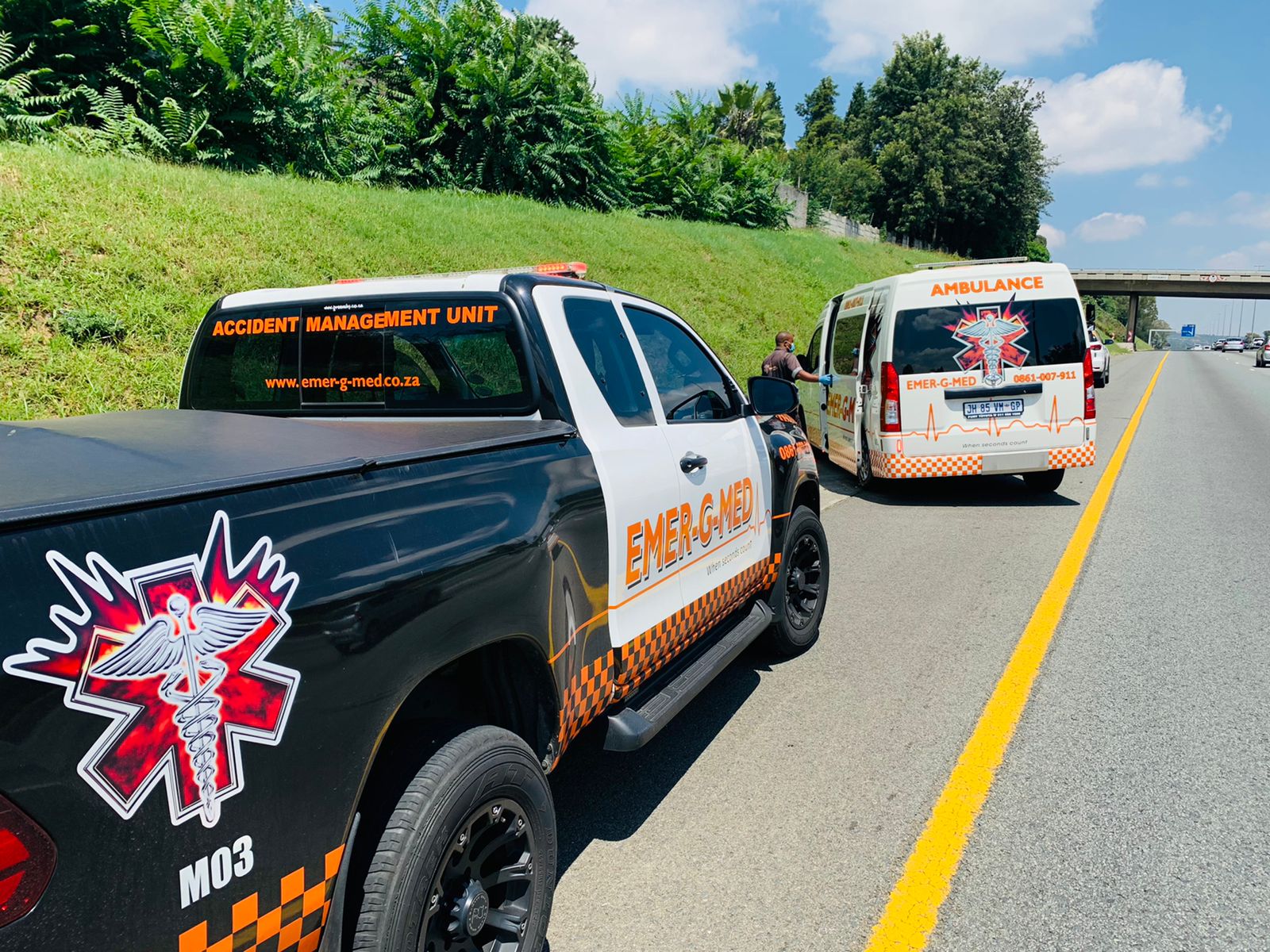 One injured in a collision on the N1 South, Bryanston